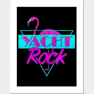 Yacht Rock Retro Flamingo Posters and Art